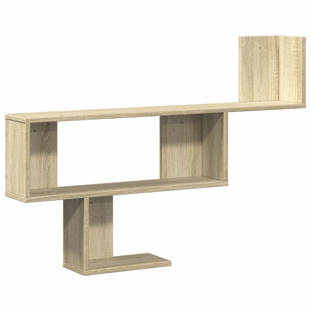 vidaXL Wandregal Sonoma-Eiche 100x15x70 cm Holzwerkstoff