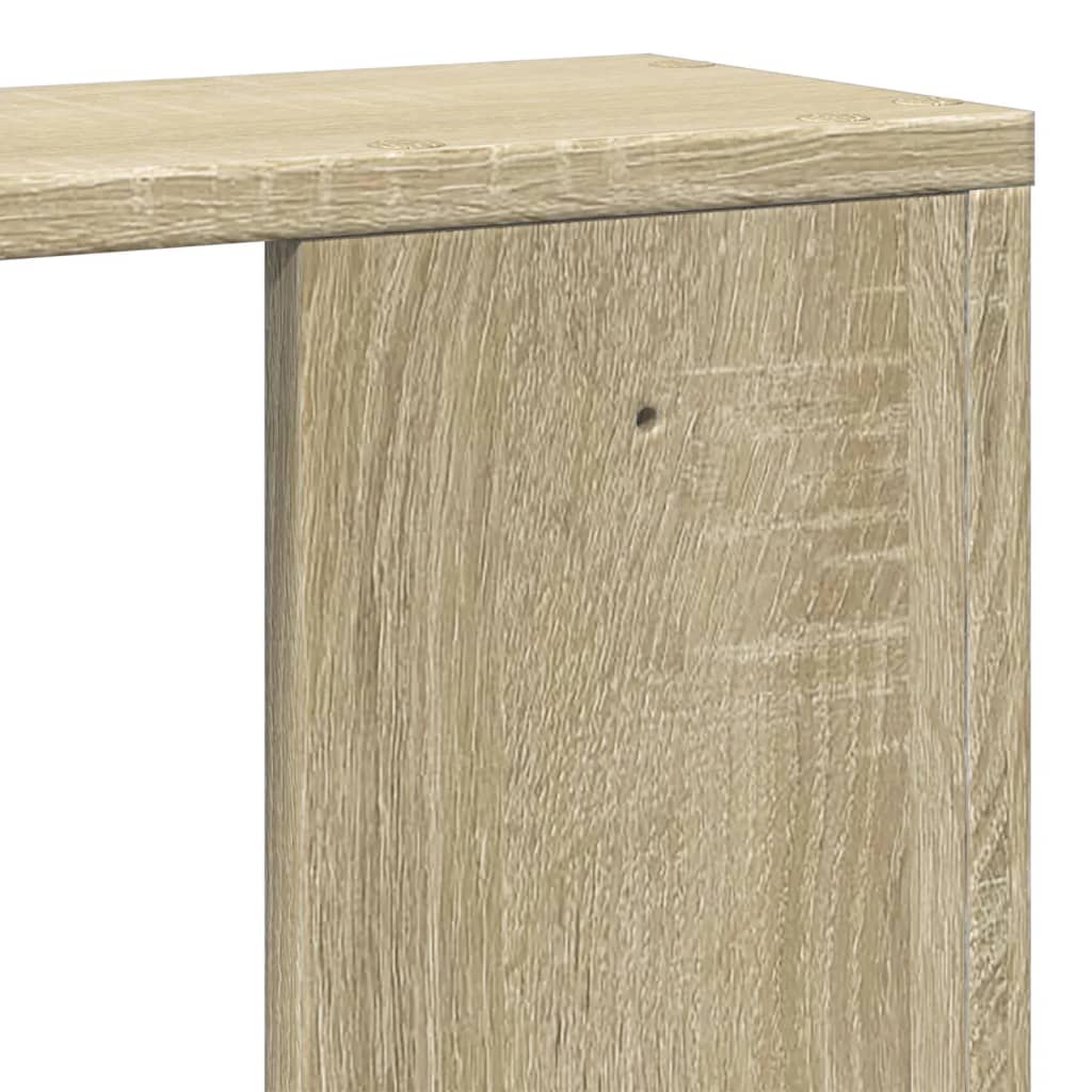 vidaXL Wandregal Sonoma-Eiche 100x15x70 cm Holzwerkstoff