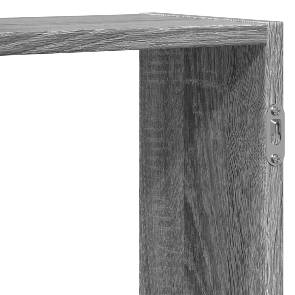 vidaXL Wandregal Grau Sonoma 159x18x65 cm Holzwerkstoff