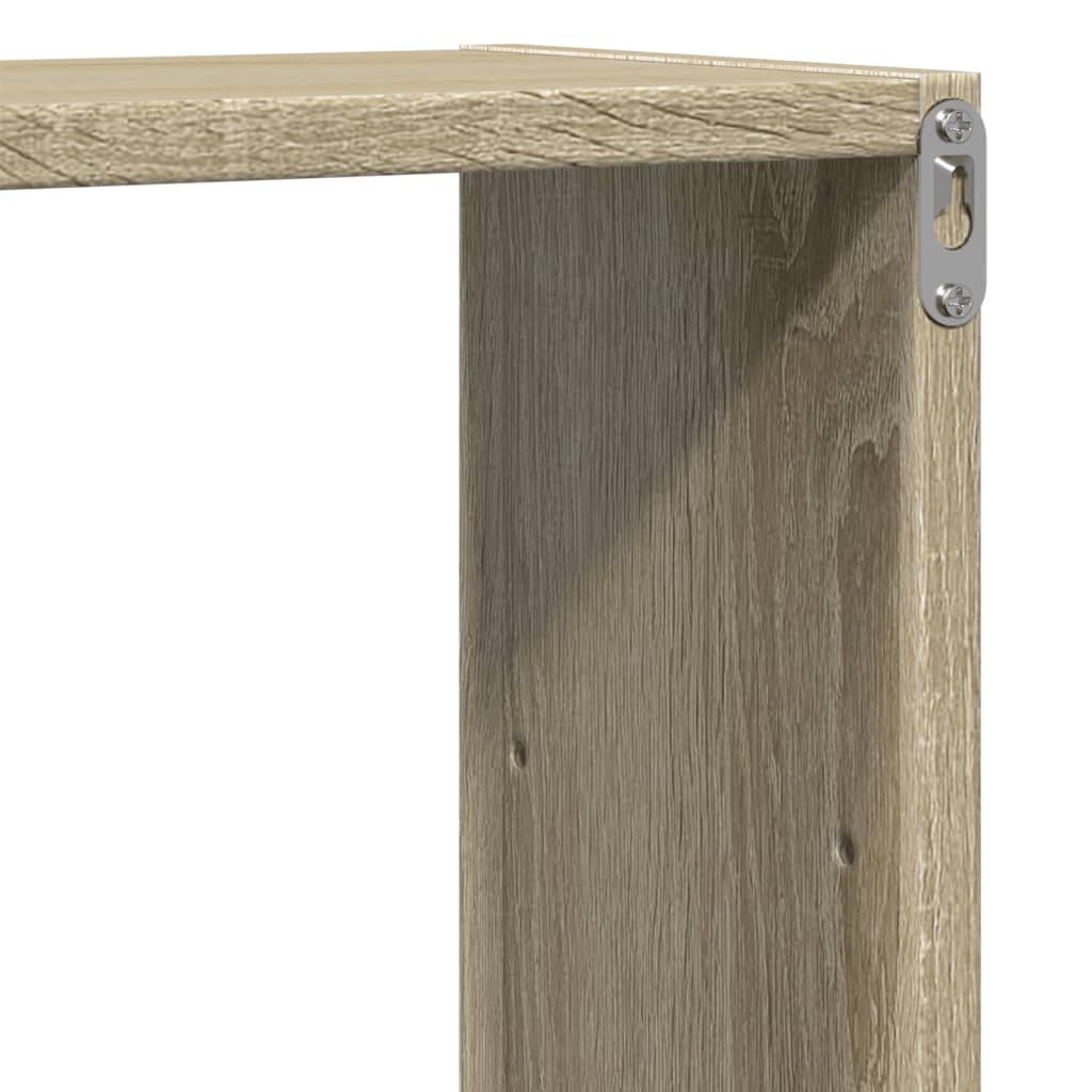 vidaXL Wandregal Sonoma-Eiche 96x18x60 cm Holzwerkstoff