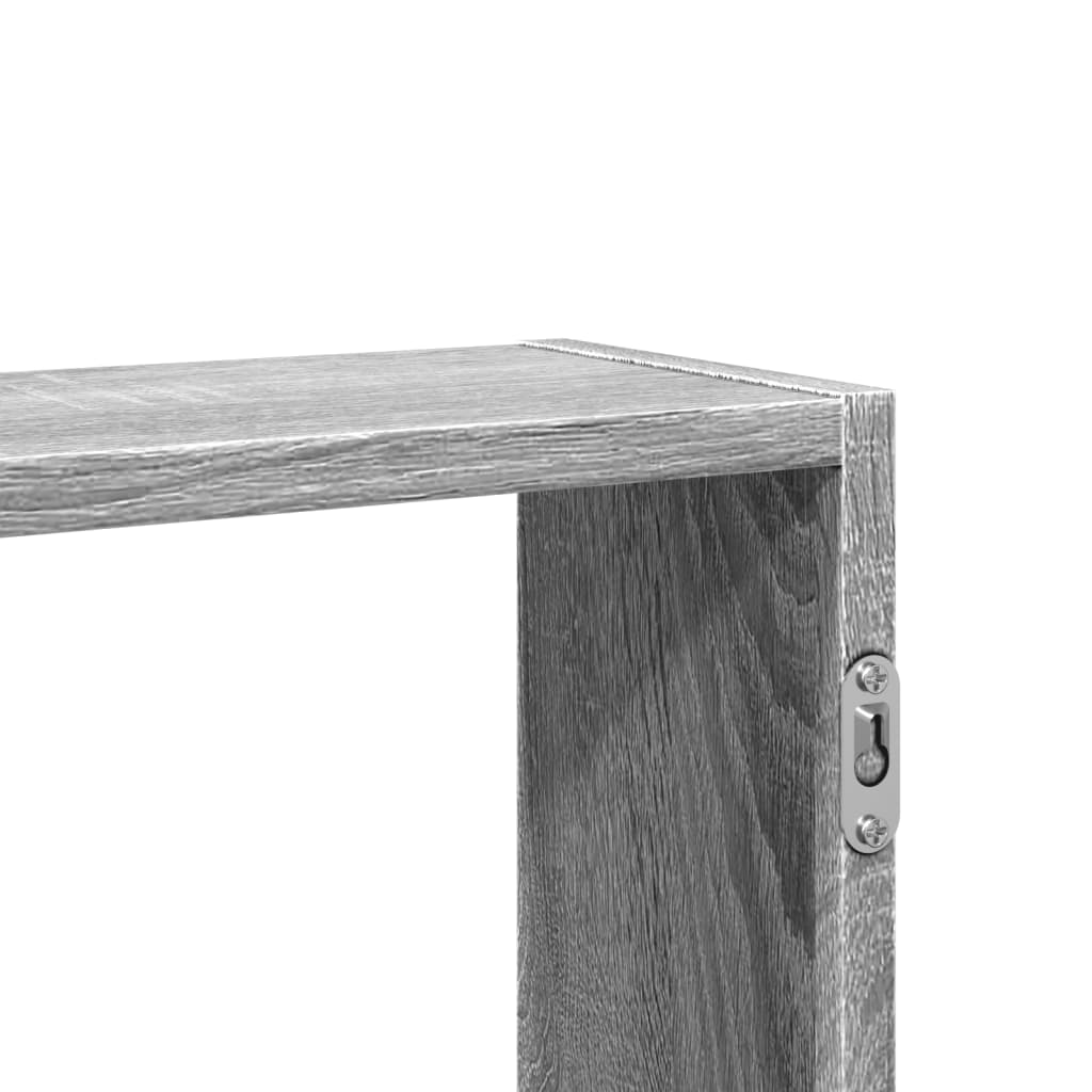 vidaXL Wandregal Grau Sonoma 99x15x60 cm Holzwerkstoff