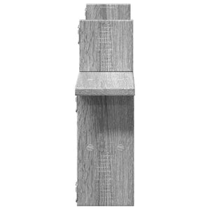 vidaXL Wandregale 2 Stk. Grau Sonoma 38x12x38 cm Holzwerkstoff