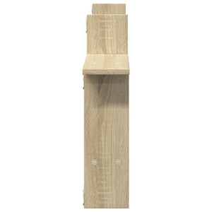 vidaXL Wandregale 2 Stk. Sonoma-Eiche 50x12x50 cm Holzwerkstoff