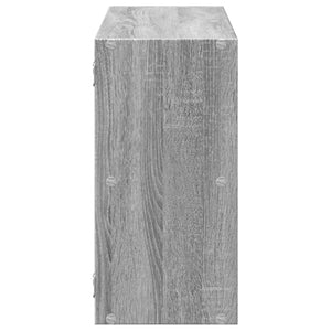 vidaXL Wandregal Grau Sonoma 100x25x50 cm Holzwerkstoff