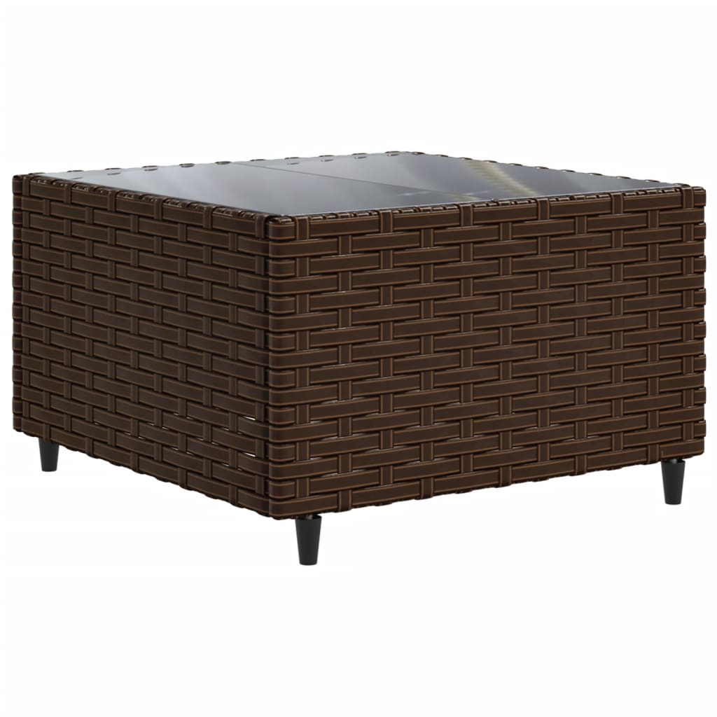 vidaXL 11-tlg. Garten-Lounge-Set mit Kissen Braun Poly Rattan