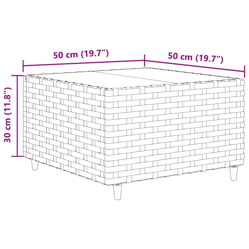 vidaXL 10-tlg. Garten-Sofagarnitur mit Kissen Grau Poly Rattan