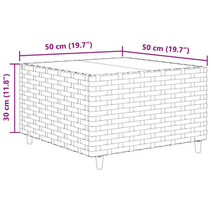 vidaXL 10-tlg. Garten-Sofagarnitur mit Kissen Grau Poly Rattan