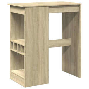 vidaXL Bartisch mit Regal Sonoma-Eiche 90x47,5x103,5 cm Holzwerkstoff