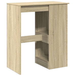 vidaXL Bartisch mit Regal Sonoma-Eiche 90x47,5x103,5 cm Holzwerkstoff