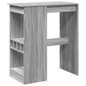 vidaXL Bartisch mit Regal Grau Sonoma 90x47,5x103,5 cm Holzwerkstoff