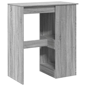 vidaXL Bartisch mit Regal Grau Sonoma 90x47,5x103,5 cm Holzwerkstoff