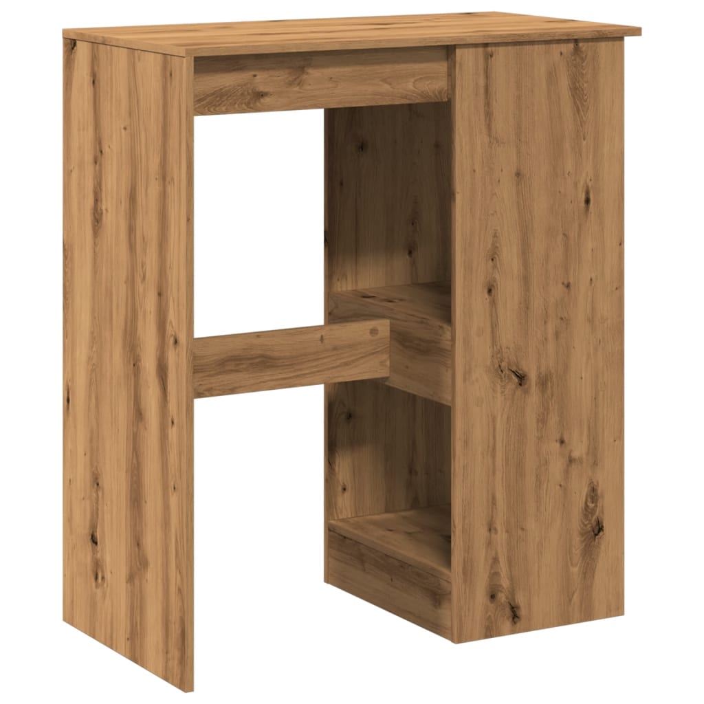 vidaXL Bartisch mit Regal Artisan-Eiche 90x47,5x103,5 cm Holzwerkstoff