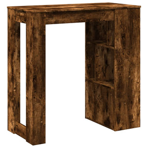 Bartisch mit Regal Räuchereiche 102x50x103,5 cm Holzwerkstoff