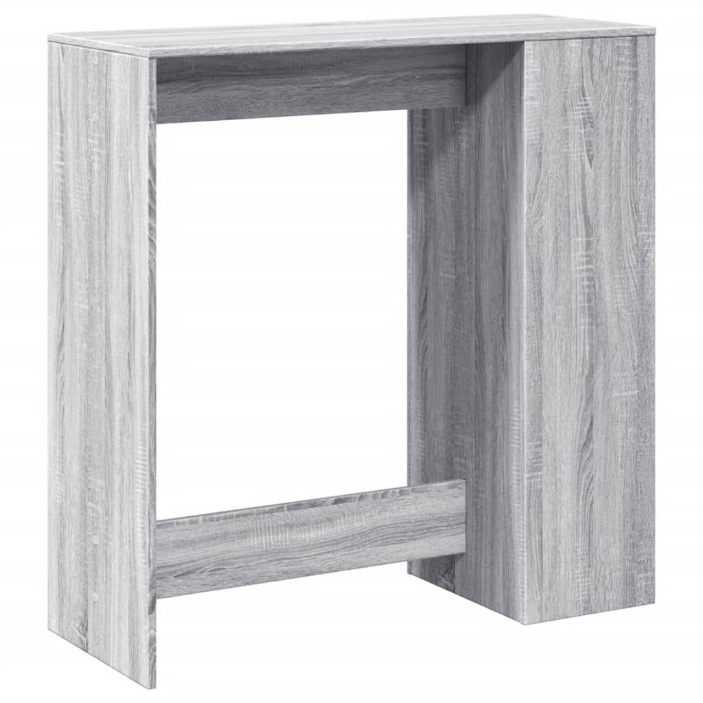 vidaXL Bartisch mit Regal Grau Sonoma 101x40x103,5 cm Holzwerkstoff