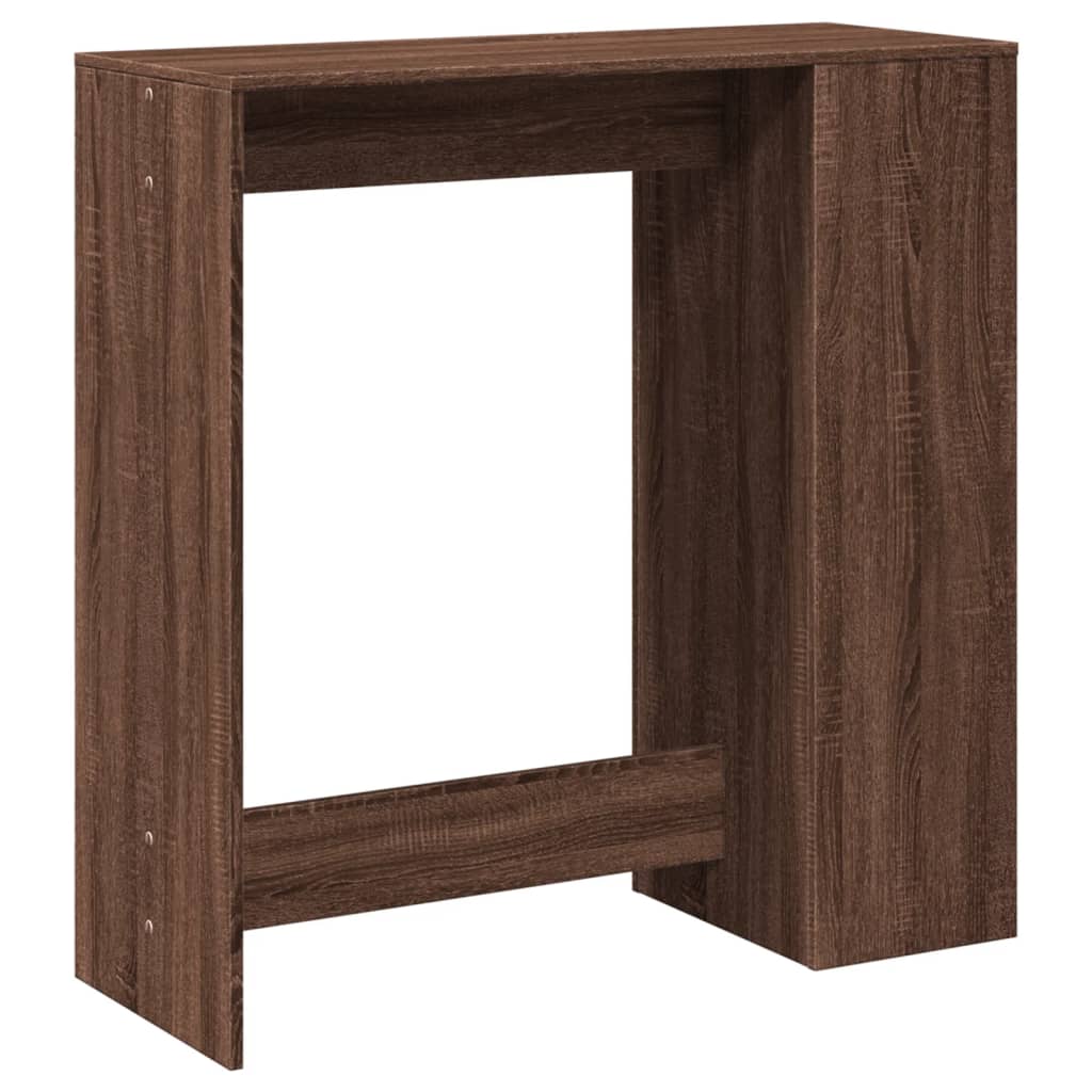 vidaXL Bartisch mit Regal Braun Eiche 101x40x103,5 cm Holzwerkstoff