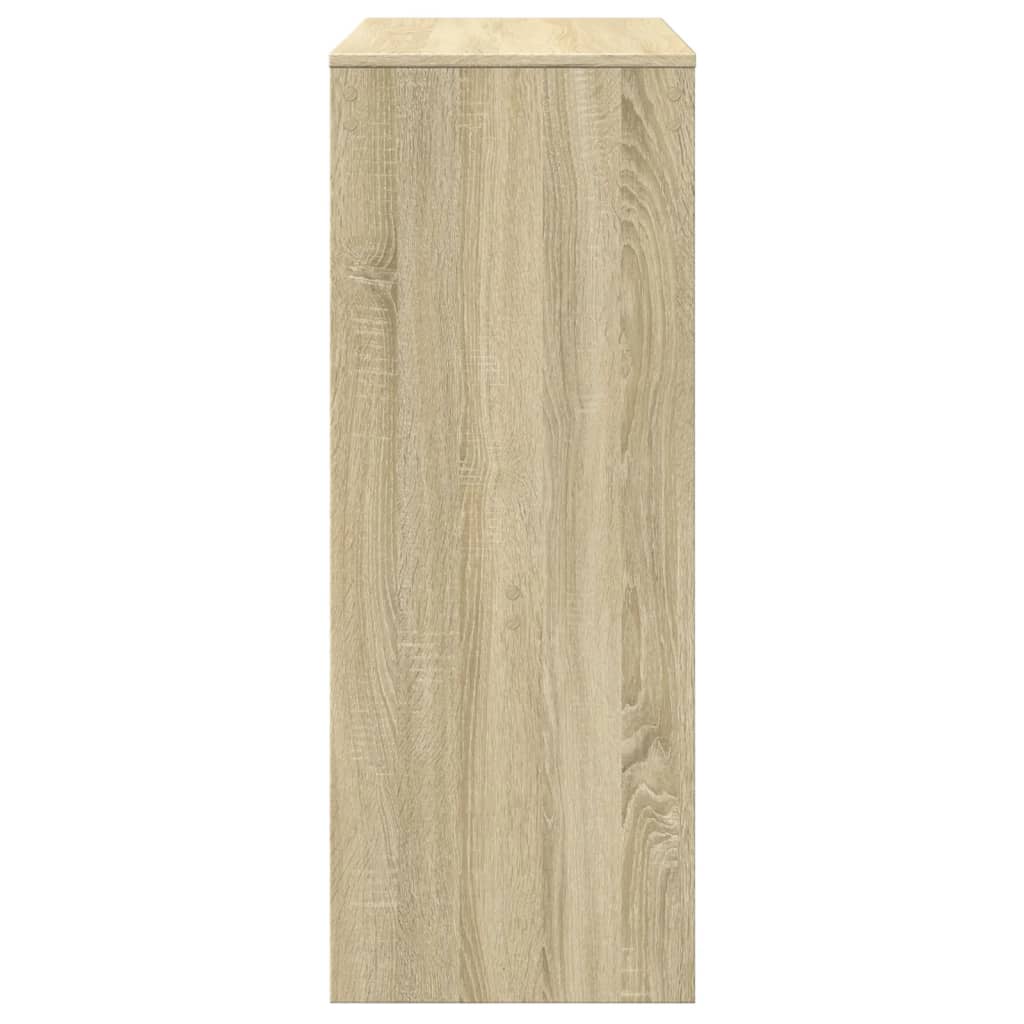 Bartisch mit Regal Sonoma-Eiche 90x40x103,5 cm Holzwerkstoff