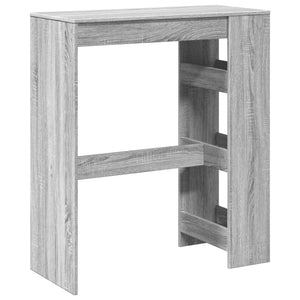 Bartisch mit Regal Grau Sonoma 90x40x103,5 cm Holzwerkstoff