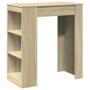 vidaXL Bartisch mit Regal Sonoma-Eiche 95x47x103,5 cm Holzwerkstoff