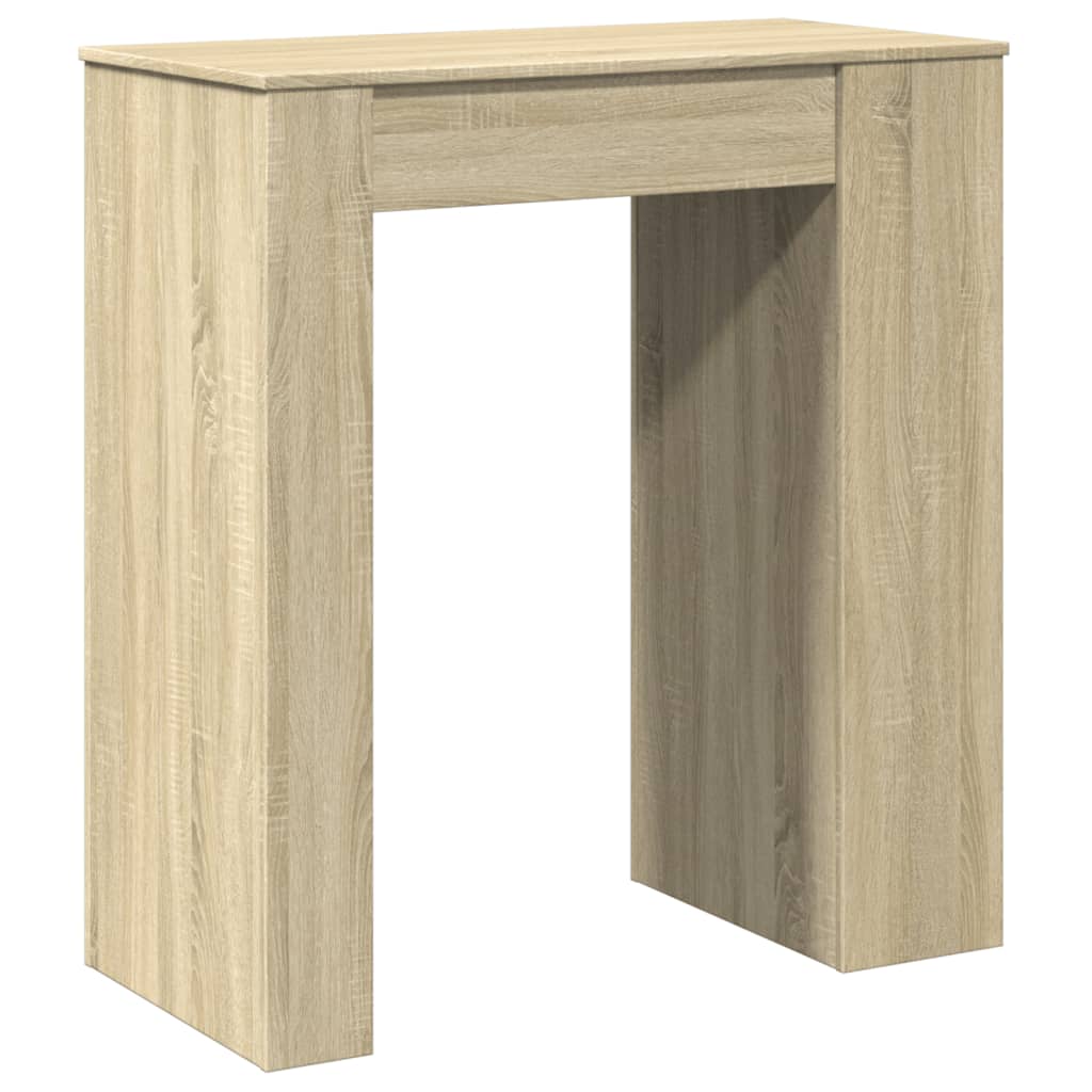 vidaXL Bartisch mit Regal Sonoma-Eiche 95x47x103,5 cm Holzwerkstoff