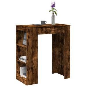 vidaXL Bartisch mit Regal Räuchereiche 95x47x103,5 cm Holzwerkstoff