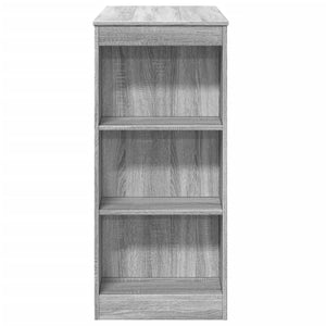 vidaXL Bartisch mit Regal Grau Sonoma 95x47x103,5 cm Holzwerkstoff