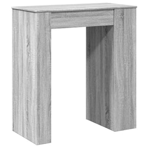 vidaXL Bartisch mit Regal Grau Sonoma 95x47x103,5 cm Holzwerkstoff