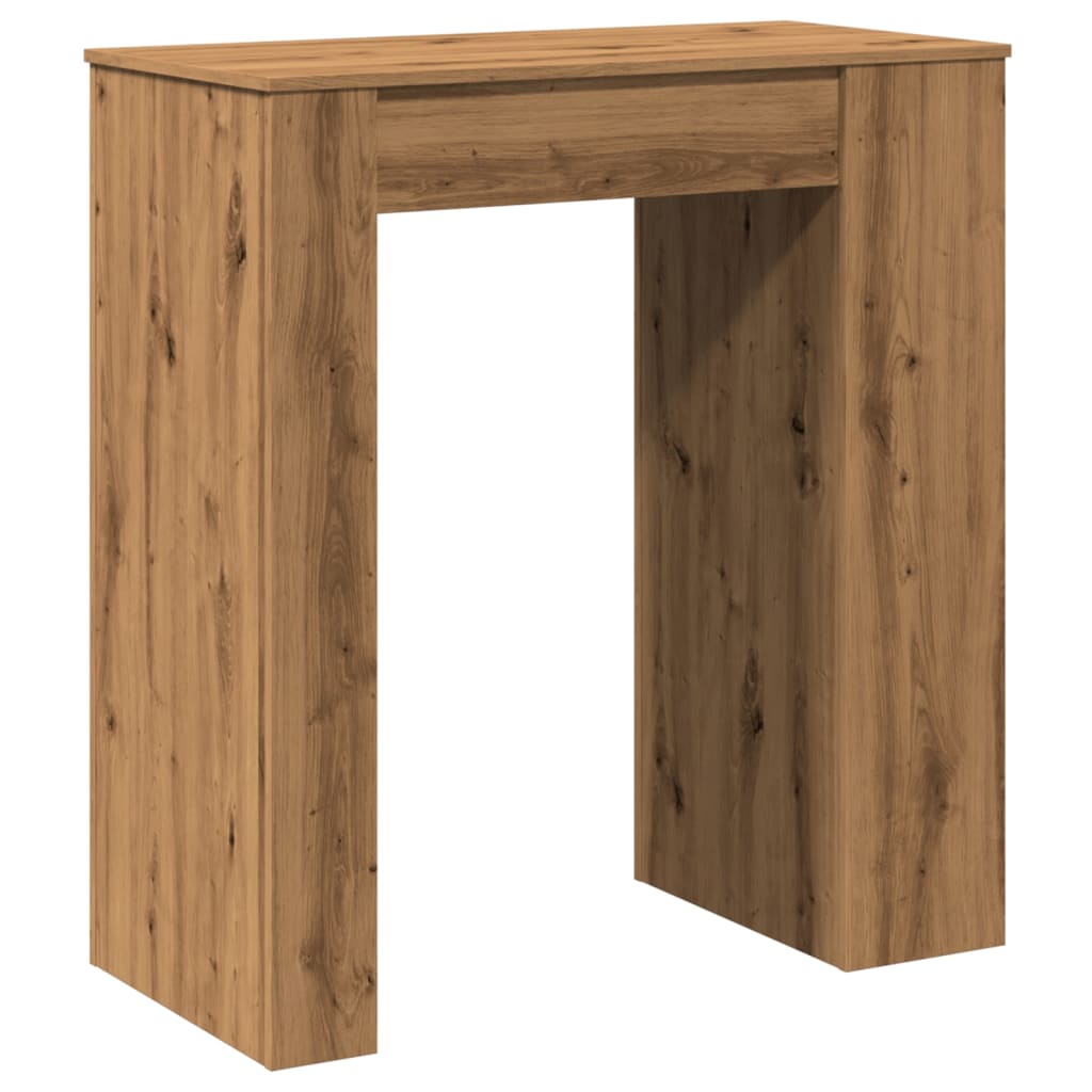 vidaXL Bartisch mit Regal Artisan-Eiche 95x47x103,5 cm Holzwerkstoff