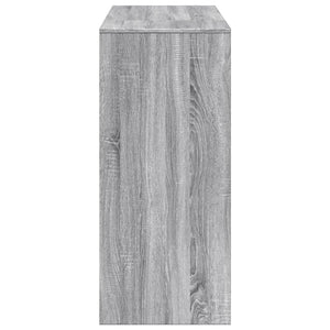 vidaXL Bartisch mit Regal Grau Sonoma 124x46x103,5 cm Holzwerkstoff