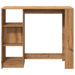 vidaXL Bartisch mit Regal Artisan-Eiche 124x46x103,5 cm Holzwerkstoff