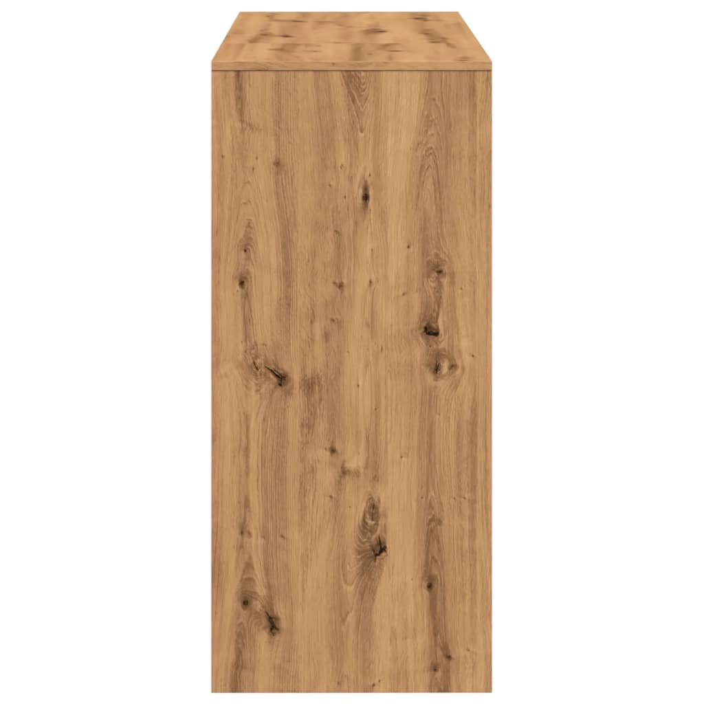 vidaXL Bartisch mit Regal Artisan-Eiche 124x46x103,5 cm Holzwerkstoff