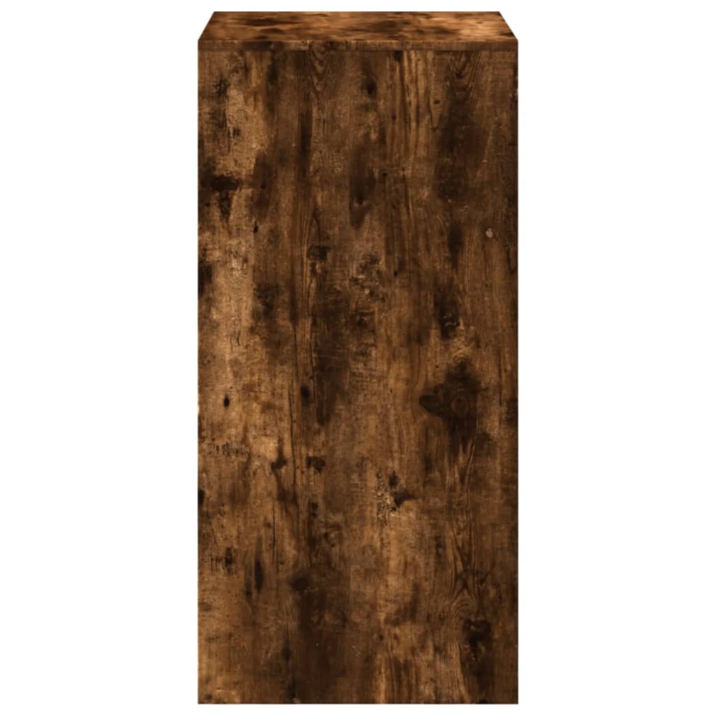 vidaXL Bartisch Räuchereiche 51x50x103,5 cm Holzwerkstoff