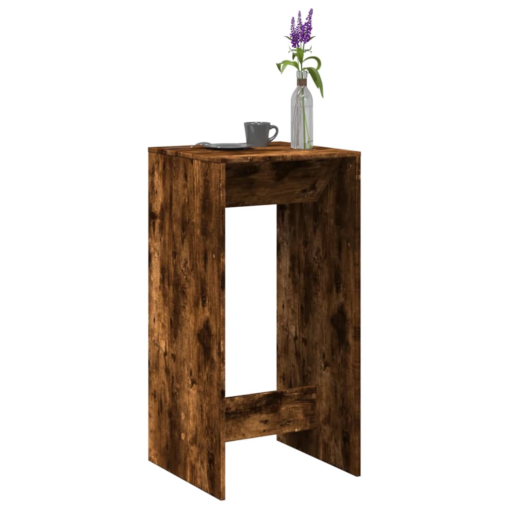 vidaXL Bartisch Räuchereiche 51x50x103,5 cm Holzwerkstoff