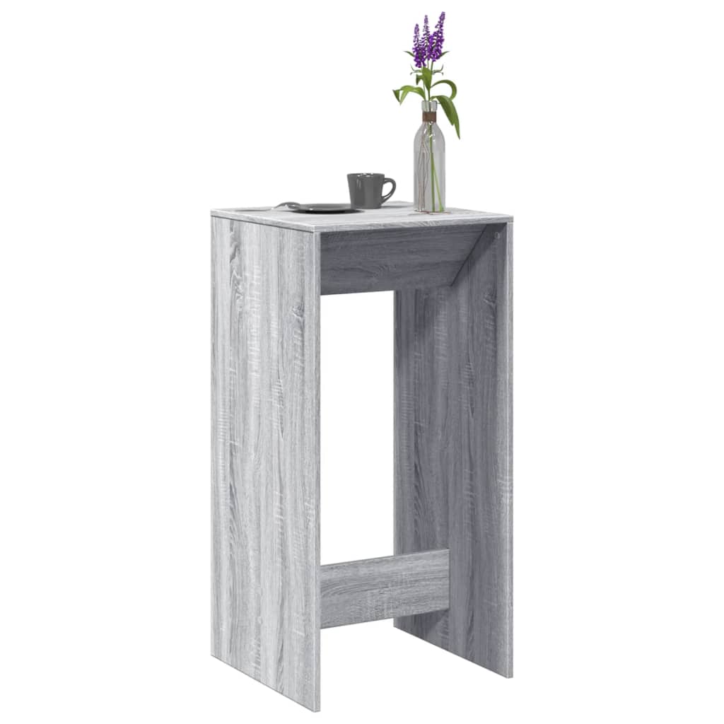 vidaXL Bartisch Grau Sonoma 51x50x103,5 cm Holzwerkstoff