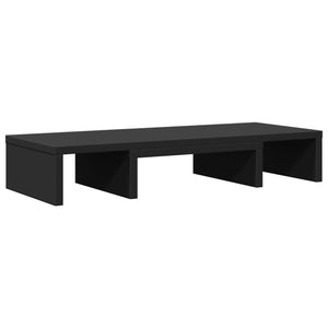 vidaXL Monitorständer Verstellbar Schwarz 60x24x10,5 cm Holzwerkstoff