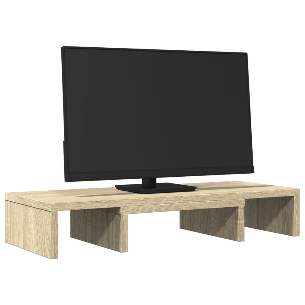 vidaXL Monitorständer Verstellbar Sonoma-Eiche 60x24x10,5 cm