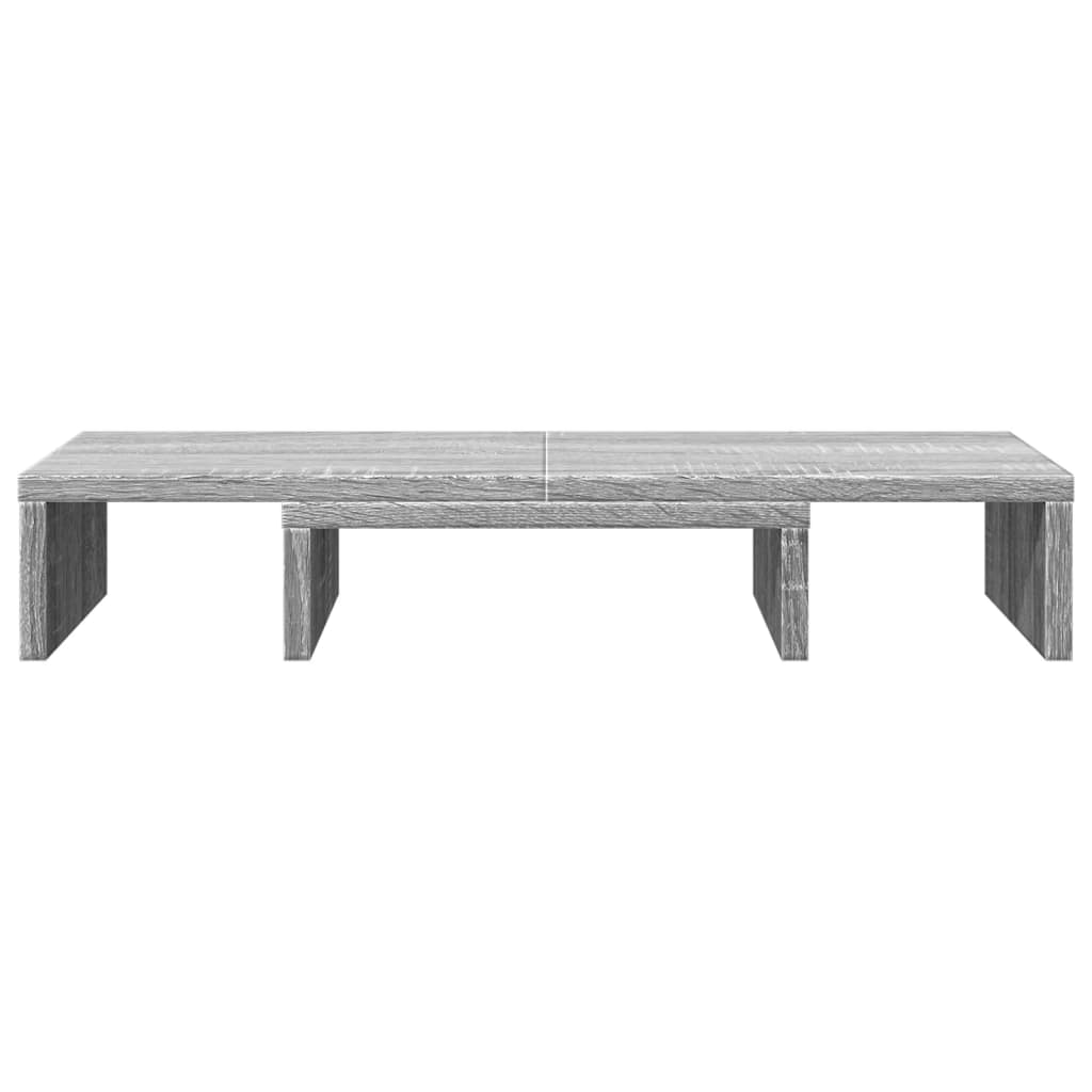 vidaXL Monitorständer Verstellbar Grau Sonoma 60x24x10,5 cm