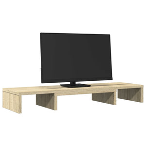 vidaXL Monitorständer Verstellbar Sonoma-Eiche 80x24x10,5 cm