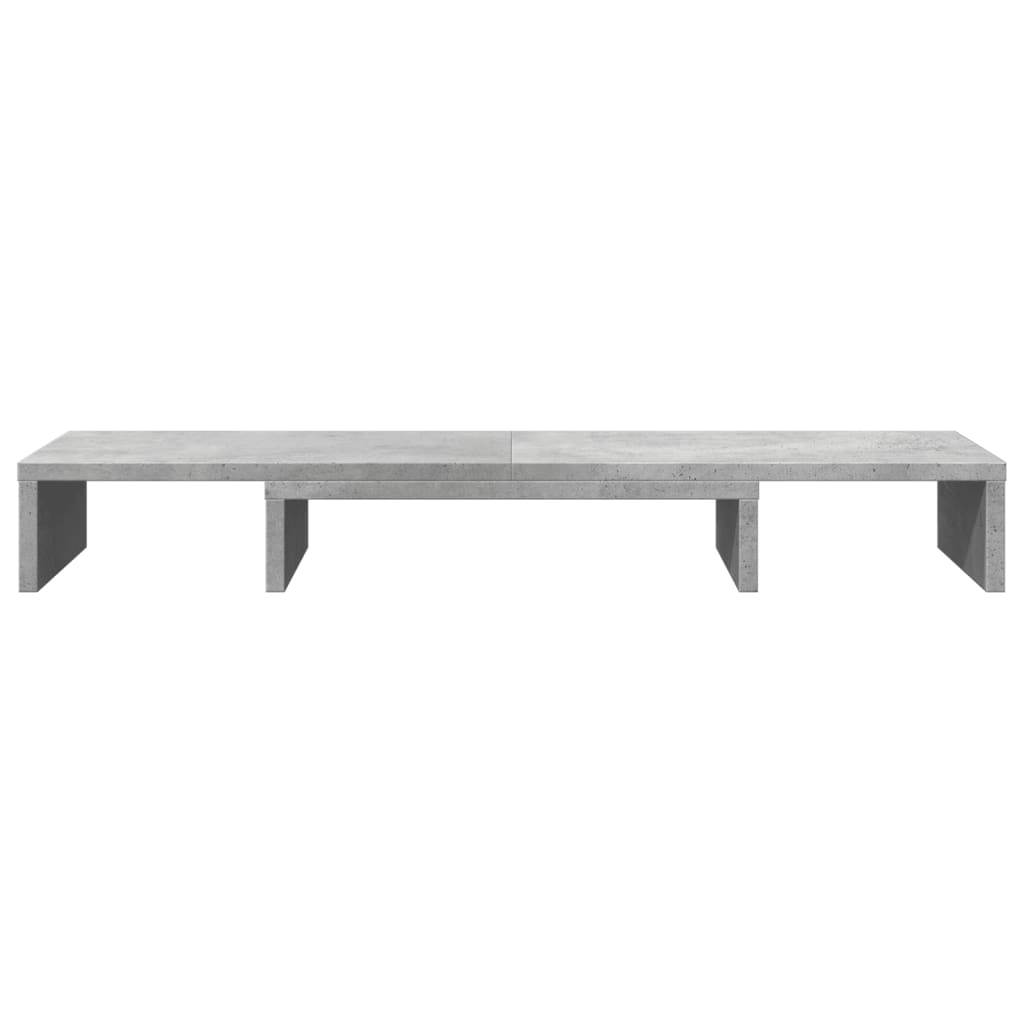 vidaXL Monitorständer Verstellbar Betongrau 80x24x10,5 cm