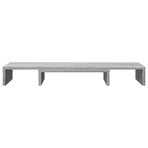 vidaXL Monitorständer Verstellbar Grau Sonoma 80x24x10,5 cm