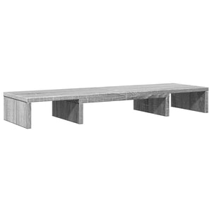 vidaXL Monitorständer Verstellbar Grau Sonoma 80x24x10,5 cm