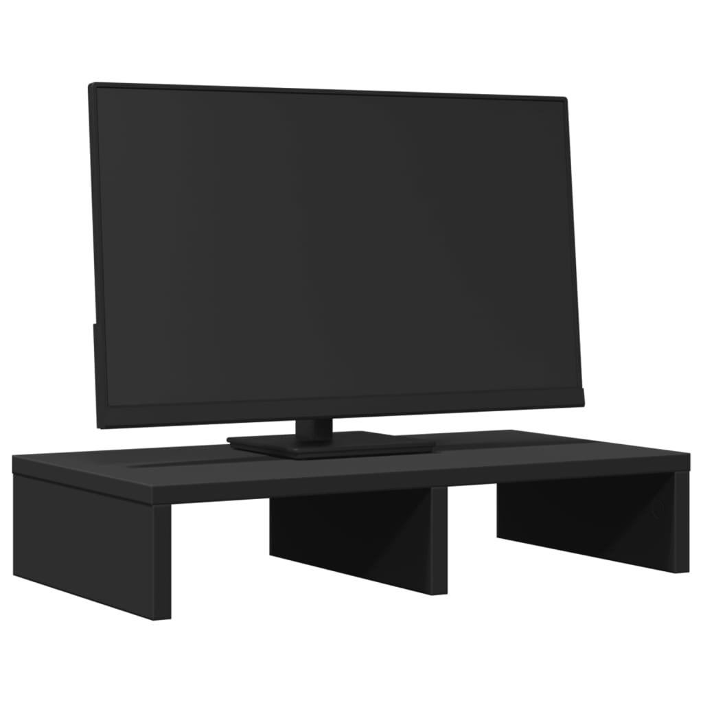 vidaXL Monitorständer Schwarz 50x27x10 cm Holzwerkstoff