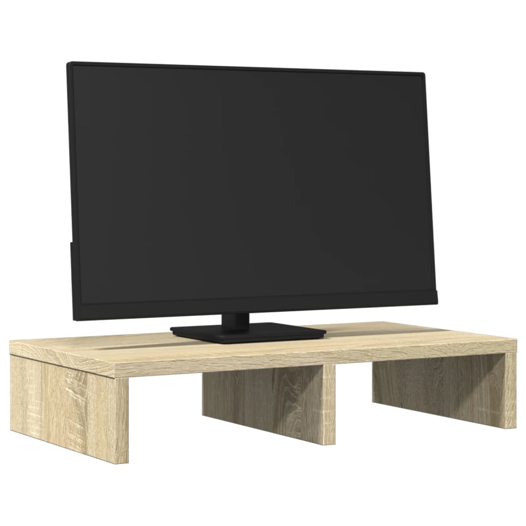 vidaXL Monitorständer Sonoma-Eiche 50x27x10 cm Holzwerkstoff