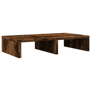 vidaXL Monitorständer Räuchereiche 50x27x10 cm Holzwerkstoff