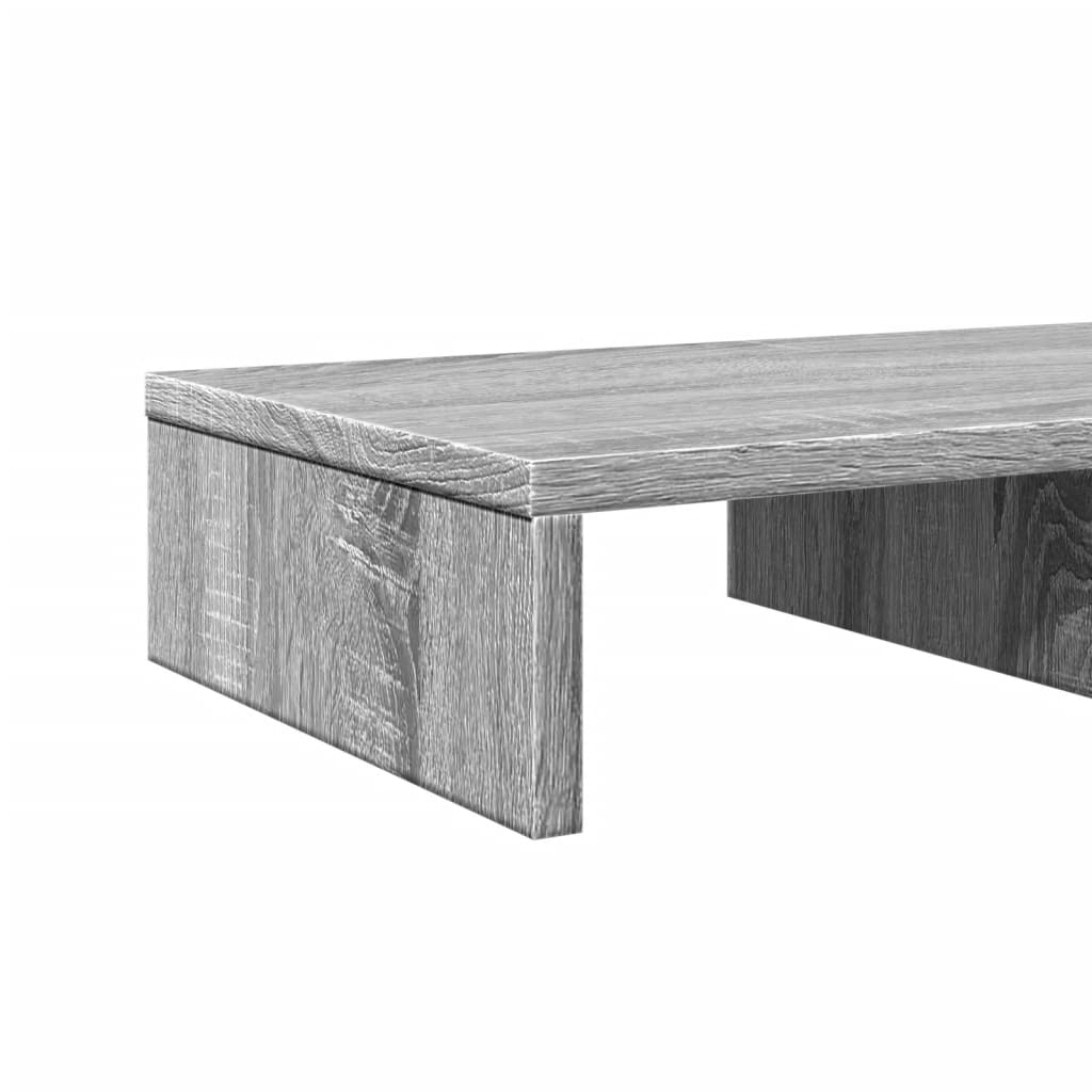 vidaXL Monitorständer Grau Sonoma 50x27x10 cm Holzwerkstoff