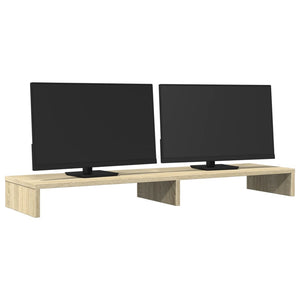 vidaXL Monitorständer Sonoma-Eiche 100x27x10 cm Holzwerkstoff