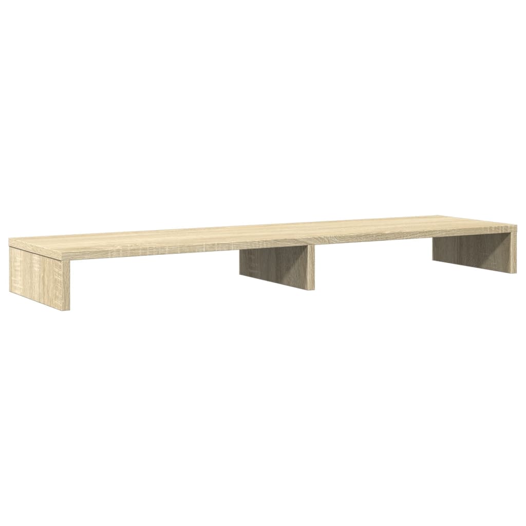 vidaXL Monitorständer Sonoma-Eiche 100x27x10 cm Holzwerkstoff