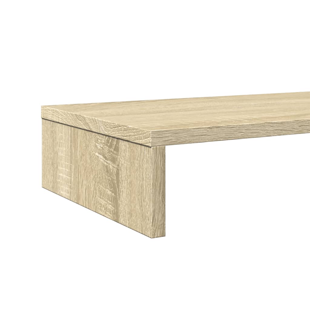 vidaXL Monitorständer Sonoma-Eiche 100x27x10 cm Holzwerkstoff