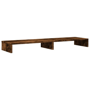 vidaXL Monitorständer Räuchereiche 100x27x10 cm Holzwerkstoff