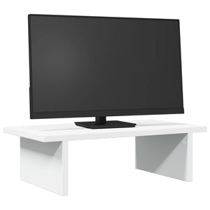 vidaXL Monitorständer Weiß 50x27x15 cm Holzwerkstoff