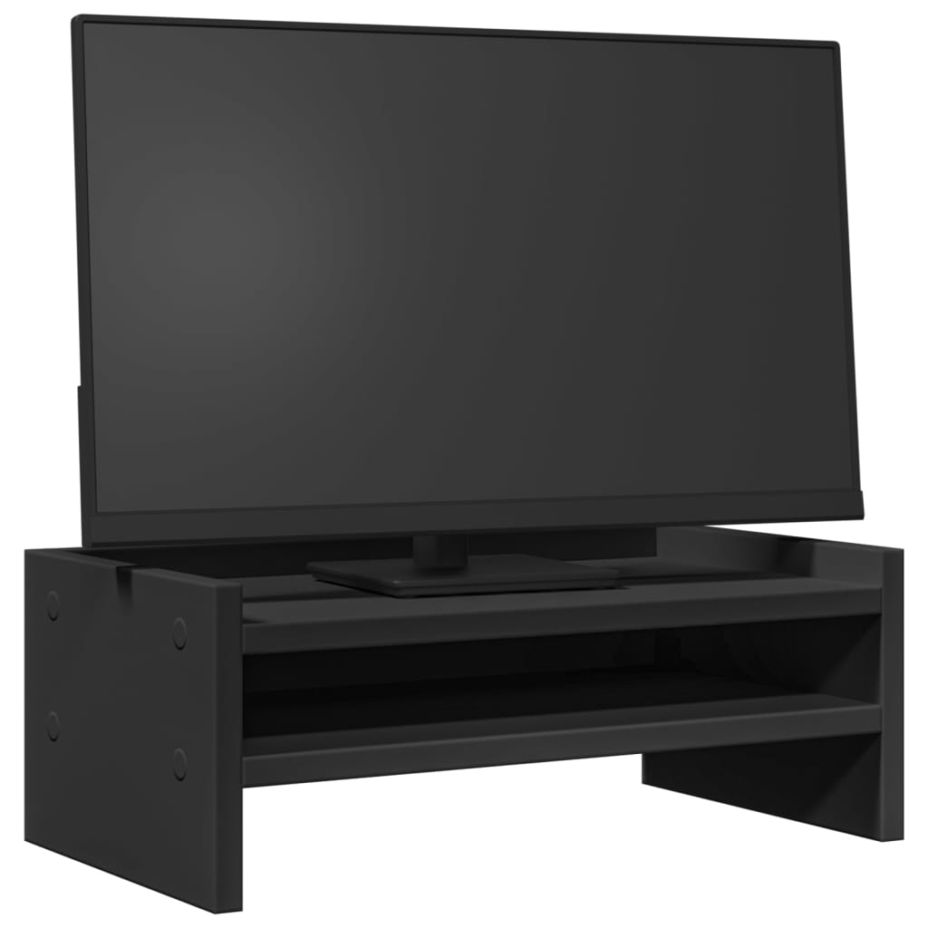 vidaXL Monitorständer Schwarz 42x24x16 cm Holzwerkstoff